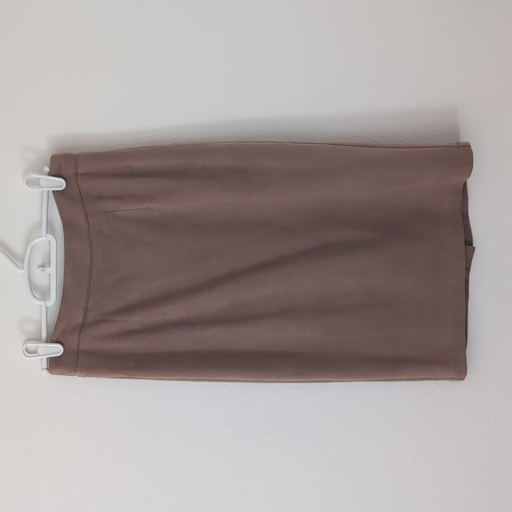 Suede Tan Pencil Skirt (S)